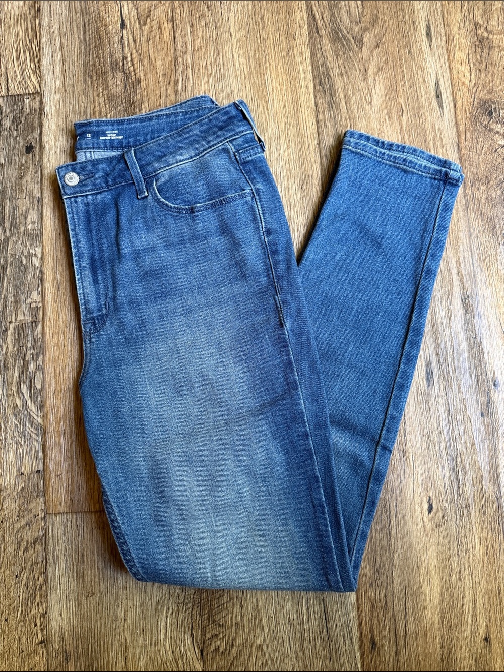 Blue Women's High-Rise Slim Jeans